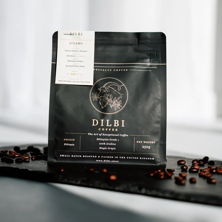 DILBI Sidamo 250g bag of Ethiopian specialty coffee